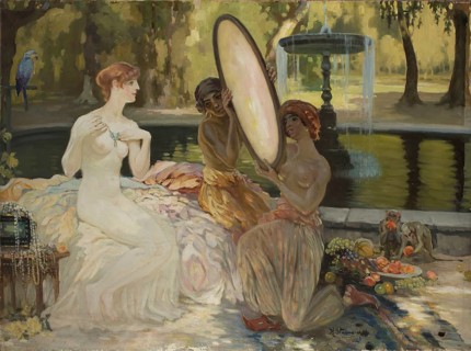 Kazimierz Stabrowski (born 21 November 1869, died 10 June 1929 in Garwolin), Polish painter: Fairy