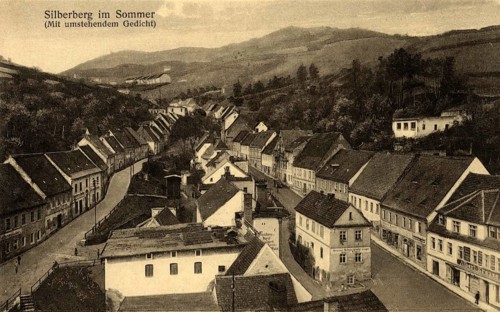 Historical postcard around 1900, Silberberg, today Srebrna Gora in Poland, reproduction of a