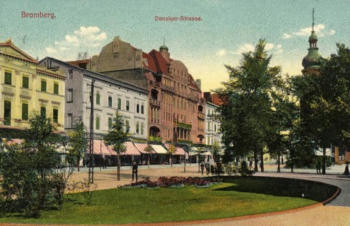 Historical postcard around 1900, Bromberg, today Bydgoszcz, in the Polish Kujawsko-Pomorskie