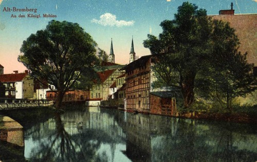 Historical postcard around 1900, Bromberg, Old Bromberg, today Bydgoszcz, in the Polish