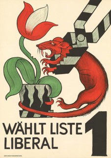 Otto Plattner (b. 29 June 1886, d. 20 October 1951), Swiss painter, graphic artist: Politics,