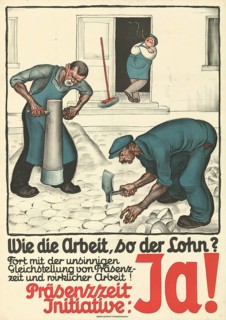 Otto Plattner (b. 29 June 1886, d. 20 October 1951), Swiss painter, graphic artist: politics,