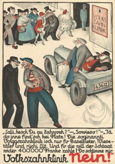 Otto Plattner (b. 29 June 1886, d. 20 October 1951), Swiss painter, graphic artist: politics,