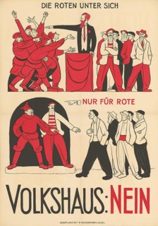 Otto Plattner (b. 29 June 1886, d. 20 October 1951), Swiss painter, graphic artist: Politics,