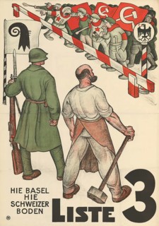 Otto Plattner (b. 29 June 1886, d. 20 October 1951), Swiss painter, graphic artist: Politics,