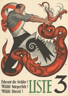 Otto Plattner (b. 29 June 1886, d. 20 October 1951), Swiss painter, graphic artist: Politics,