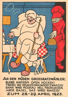 Otto Plattner (b. 29 June 1886, d. 20 October 1951), Swiss painter, graphic artist: Politics,