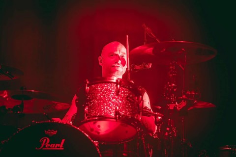 Drummer Ben Johnston from Biffy Clyro live on Futique Tour 2026 in Berlin's Max-Schmeling-Halle on
