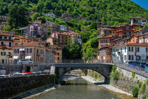 Argegno village on Lake Como, Lombardy, Italy