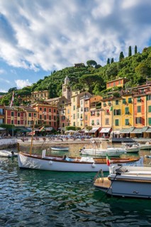 Boats in Portofino Harbour, Portofino, Liguria, Italy