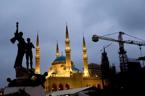 Beirut, Lebanon. May 29th 2012 Martyrs' Square, historically known as Al Burj or Place des Cannons,