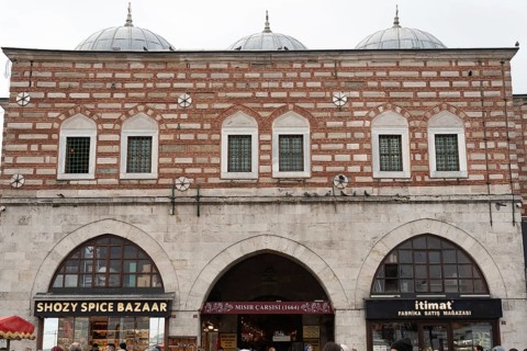Istanbul, Turkey 8th January 2025 The historical architecture of the Istanbul Spice Bazaar. The