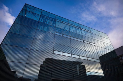 Art museum, Cube, glass cube, Stuttgart, Baden-Württemberg, Germany
