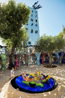 Colourful fountain, Giardino dei Tarocchi, Tarot Garden, by Niki de Saint Phalle, near Capalbio,