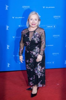 Christine Ursprung on the Red Carpet in front of the premiere of the film The Blood Countess at the
