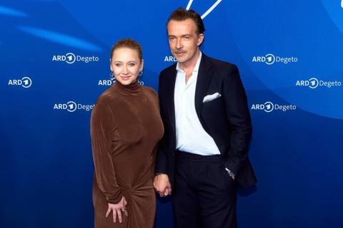 Anna Maria Mühe and Lucas Gregorowicz, BLUE HOUR, Photo Call, Hotel Telegraph Office, Berlin, 13.02