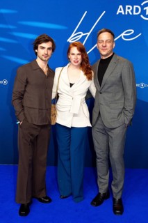 Lior Kudrjawizki, Henny Reents and Tom Wlaschiha, BLUE HOUR, Photo Call, Hotel Telegraph Office,