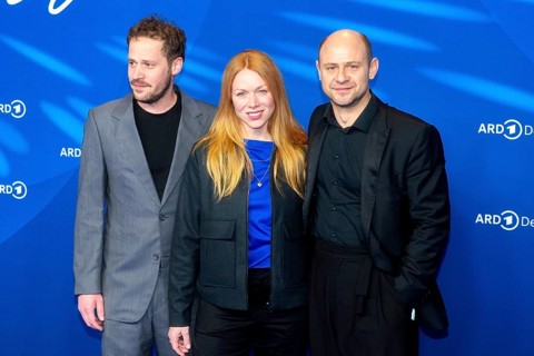 Guest, Esther Roling, Moritz Führmann, BLUE HOUR, Photo Call, Hotel Telegraph Office, Berlin, 13.02