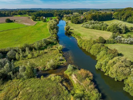 Datteln, North Rhine-Westphalia, Germany - Lippelandschaft, Lippe an der KLA Dattelner Mühlenbach,