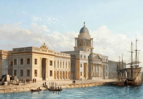 Custom House in Dublin, Ireland, 19th century