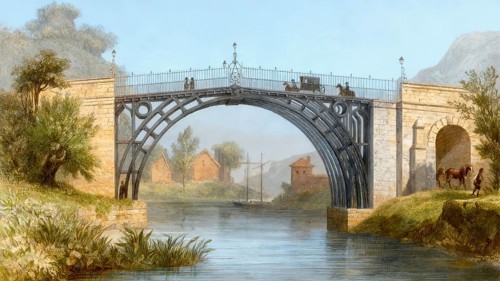 The Iron Bridge, River Severn, Coalbrookdale, Shropshire, England, 19th century