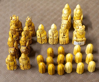 Lewis chessmen, famous medieval chess pieces originally discovered on the Isle of Lewis, Scotland,