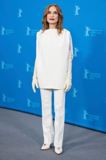 Isabelle Huppert during a photocall for the film The Blood Countess at the Hyatt Hotel Berlin on 16