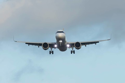 Airbus A321 commercial passenger airliner jet aircraft of Pegasus airways flying on approach to