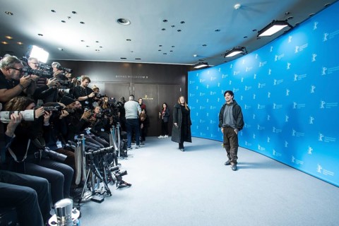 Aidan Zamiri (director) at a photocall for the film The Moment at the Berlinale at the Hyatt Hotel
