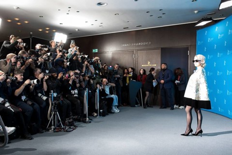 Pamela Anderson (actress) at a photocall for the film Rosebush Pruning at the Berlinale at the