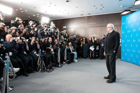Tracy Letts (actor) at a photocall for the film Rosebush Pruning at the Berlinale at the Hyatt