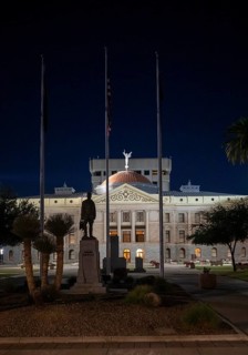 Phoenix, Arizona - The Arizona State Capitol complex. This building, the former state capitol, is