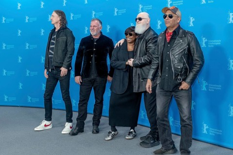 Sam Dunn, François Payard, Jacqueline Lyanga, Rob Halford, Tom Morello at the photocall for the