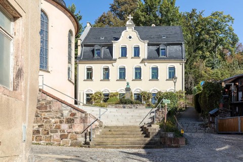 Rectory with memorial of Gotthilf Heinrich von Schubert next to St. Christophori church,