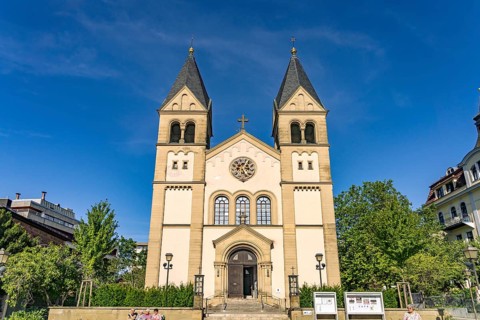 The Protestant Church of the Redeemer in Bad Kissingen State Bath, Lower Franconia, Bavaria,
