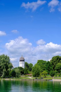 Fraueninsel, Chiemsee, Chiemgau, Upper Bavaria, Bavaria, Germany