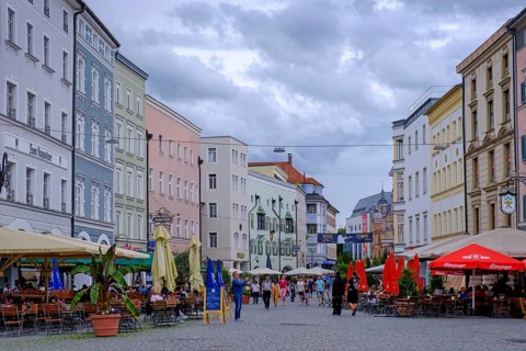 Max-Josephs-Platz, Rosenheim, Upper Bavaria, Bavaria, Germany