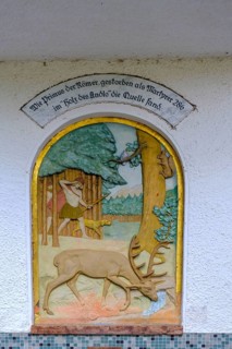 Healing spring, spring, primus spring, St. Primus, Mineralwasser, Bad Adelholzen, Chiemgau, Upper