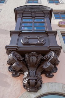 Historisches Chörlein, Hauptmarkt 9, Nuremberg, Middle Franconia, Bavaria, Germany