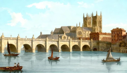 Westminster Bridge, bridge over the River Thames, 18th century, London, England, United Kingdom