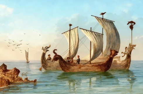 Anglo-Saxon sailing boats, 10th century