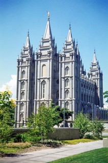 Salt Lake Temple, Church of Jesus Christ of Latter-day Saints, Salt Lake City, Utah, USA 1977