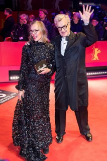 Wim Winders with Mrs. Donata Winders at the opening of the Berlinale at the Theater am Potsdamer