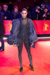 Annabelle Mandeng at the opening of the Berlinale at the Theater am Potsdamer Platz in Berlin on 12