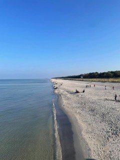 Baltic resort Prerow, Strand, Baltic Sea. Western Pomeranian Lagoon Area, Darss-Zingster Bodden