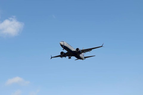 Boeing 737 commercial passenger airliner jet aircraft of SunExpress airways in flight on approach