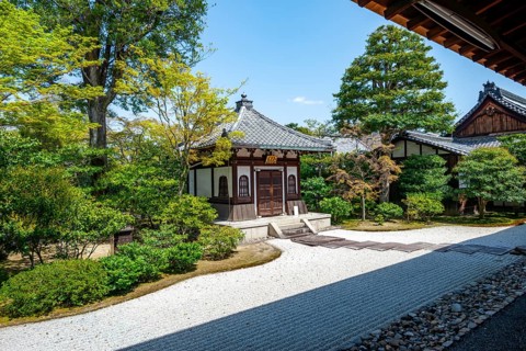 Kennin-ji Nokotsudo, Daioen Zen Rock Garden, Abbey Garden in front of Kenninji Hojo, Kennin-ji Zen