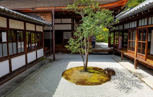Courtyard with Zen Garden, Circle Triangle Square Garden, Kenninji Hombo, Kennin-ji Buddhist