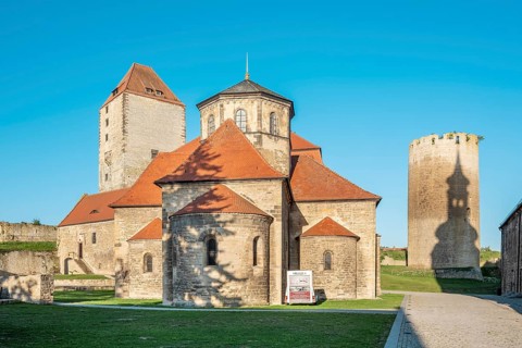 The Romanesque church at Querfurt Castle, Burgkapelle, Querfurt, Saxony-Anhalt, Germany