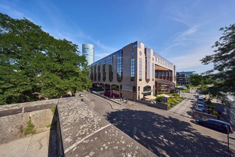 Hyatt Regency, hotel, commercial building, modern architecture, general development, sandstone